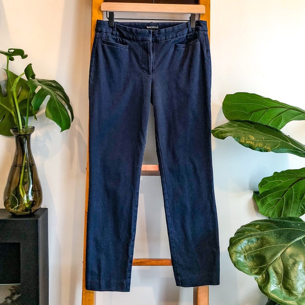 J. Crew Mercantile SZ 6S Navy Cropped Work Pant!